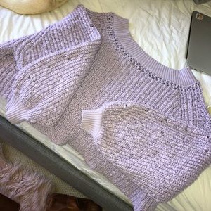 free people chunky knit off the shoulder sweater